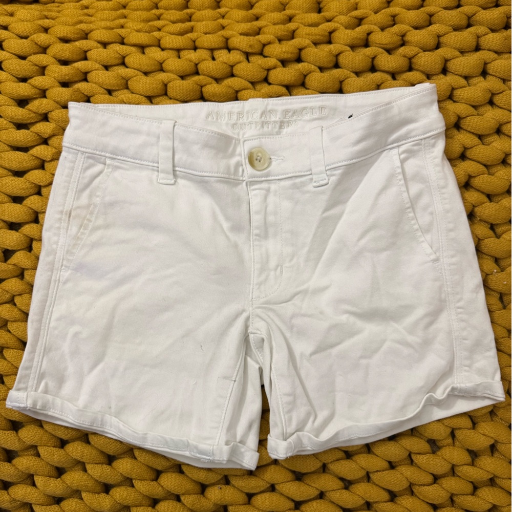 American Eagle Outfitters Women's White Jean Shorts